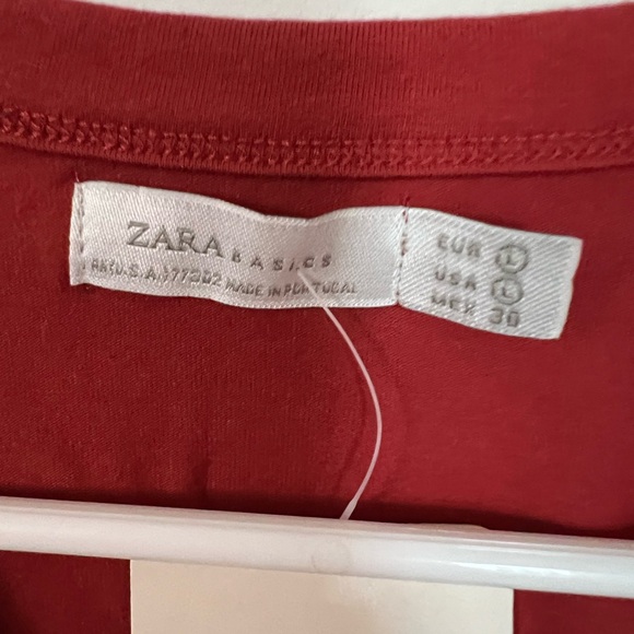 Zara Red Wrap Top - Picture 4 of 4